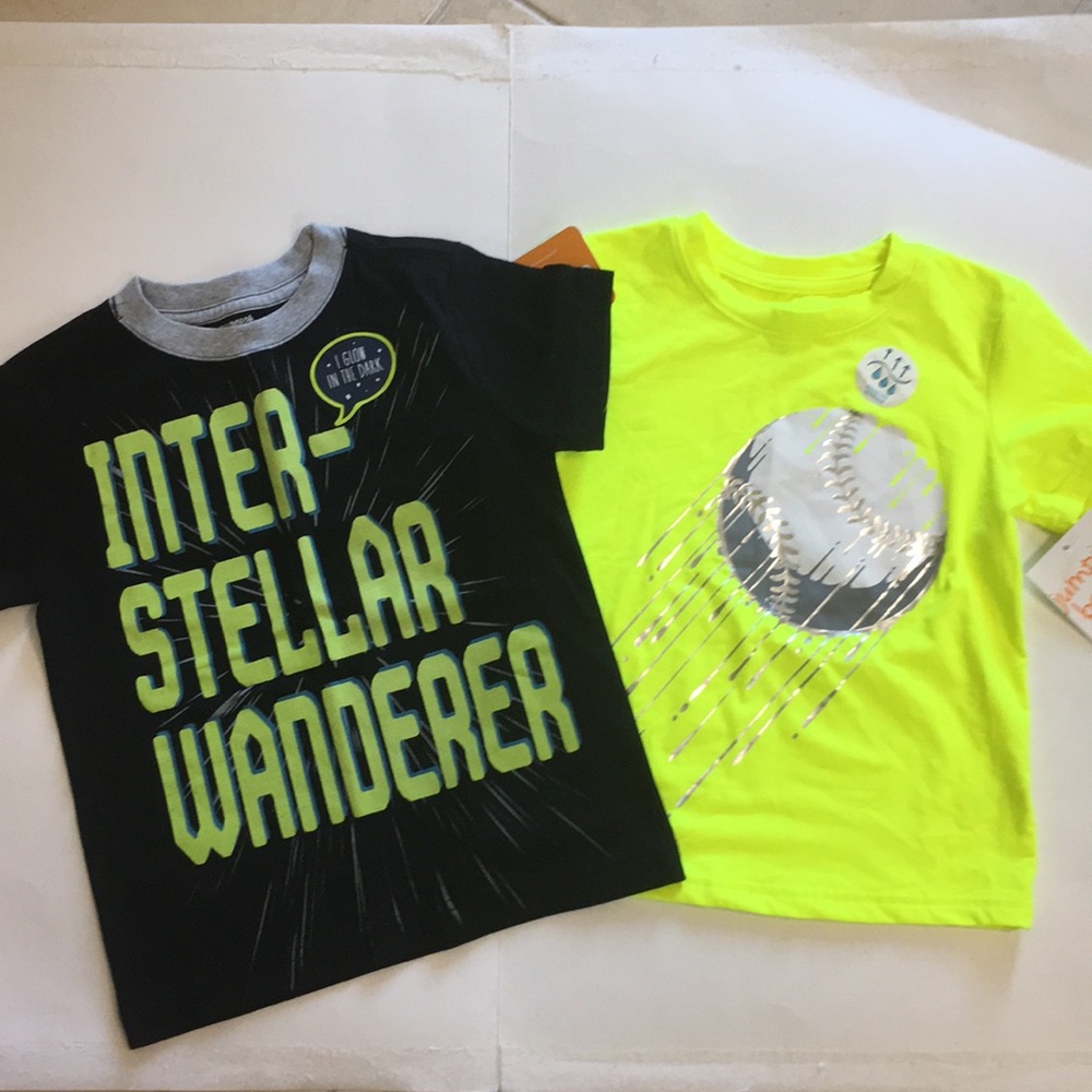 🔹 NWT Gymboree Glow in the Dark Tee jumping beans 4T